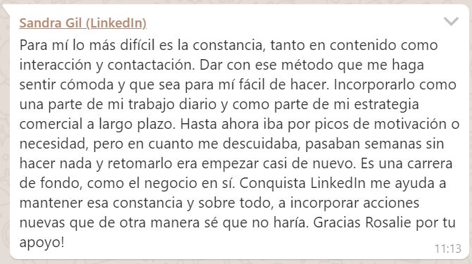 Ahora tengo constancia