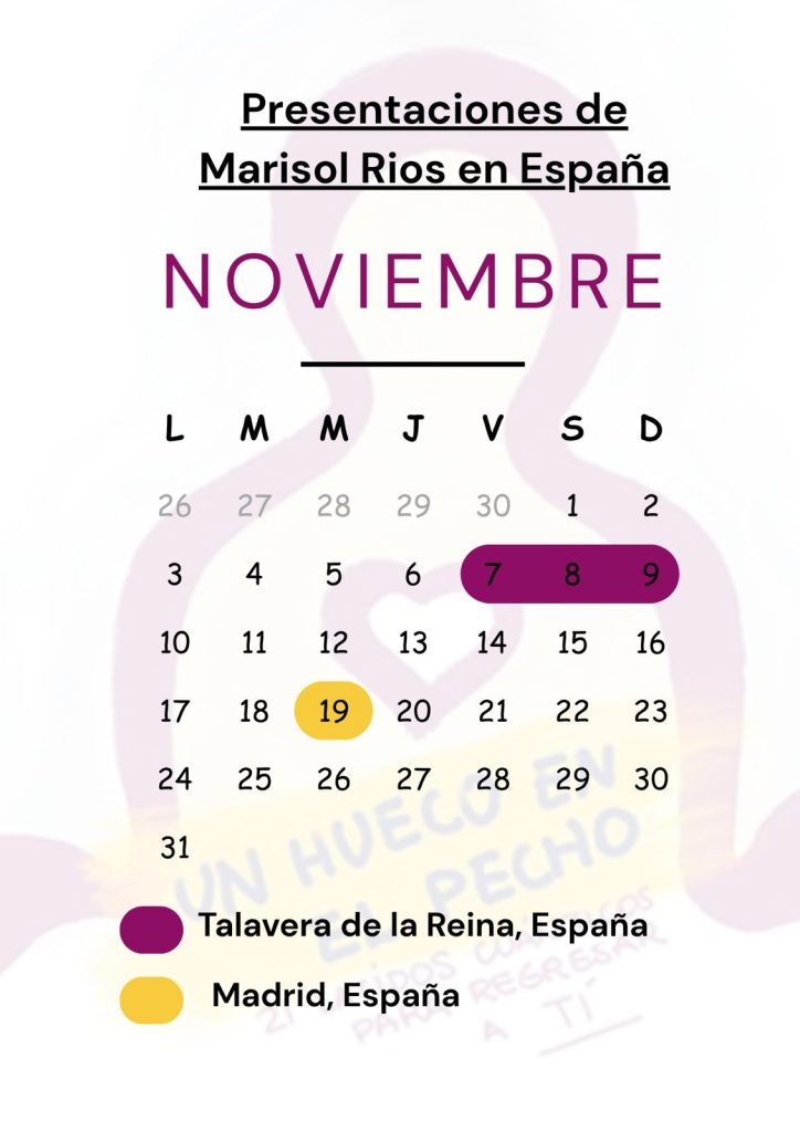 Calendario Marisol Ríos