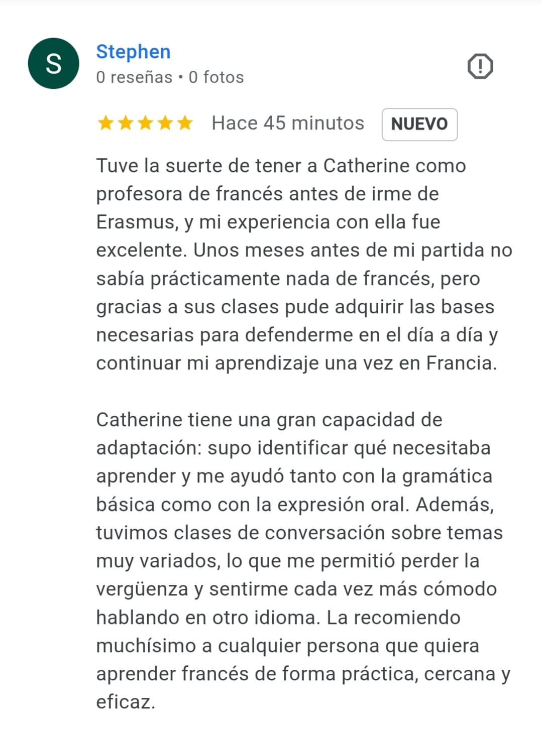 Reseñas Catherine Orens